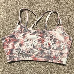 Gaiam strappy back sport bra M